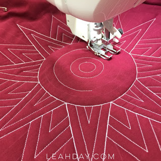 wholecloth quilting with Leah Day